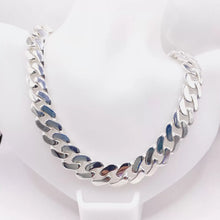 SET DE CADENA Y PULSO BARBADO - PLATA .925