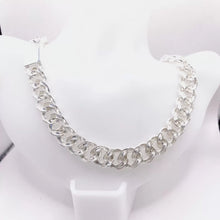 SET DE CADENA Y PULSO BARBADO - PLATA .925