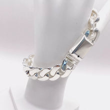 SET DE CADENA Y PULSO BARBADO - PLATA .925