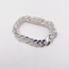 SET DE CADENA Y PULSO BARBADO - PLATA .925