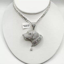 DIJE CARA LATERAL DE PERRO - PLATA .925