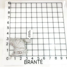 DIJE CARA LATERAL DE PERRO - PLATA .925