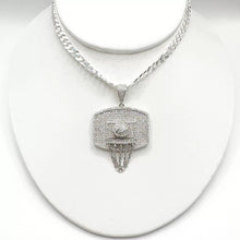 DIJE CANASTA DE BASQUETBOL - PLATA .925