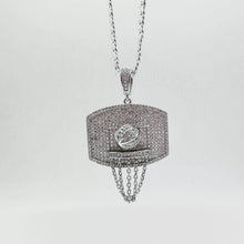 DIJE CANASTA DE BASQUETBOL - PLATA .925