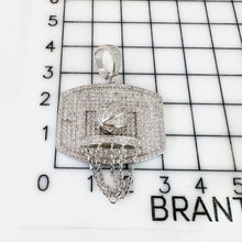 DIJE CANASTA DE BASQUETBOL - PLATA .925