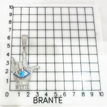 DIJE MANO CON OJO TURCO  - PLATA .925