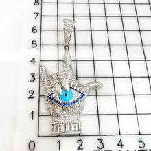 DIJE MANO CON OJO TURCO  - PLATA .925