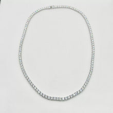 CADENA TENNIS ZIRCONIA 50 cm x 4 mm - PLATA .925