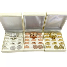 SET DE ARRAS PARA BODA - CHICO - VIRGEN DE GUADALUPE - BAÑO DE ORO ROSA