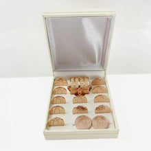 SET DE ARRAS PARA BODA - CHICO - VIRGEN DE GUADALUPE - BAÑO DE ORO ROSA