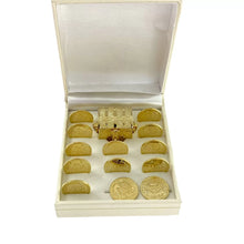 SET DE ARRAS PARA BODA - CHICO - CRUZ CON LAZO - BAÑO DE ORO