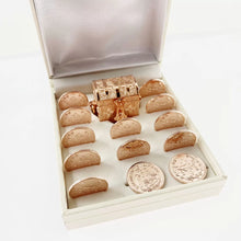 SET DE ARRAS PARA BODA - CHICO - CRUZ CON LAZO - BAÑO DE ORO ROSA