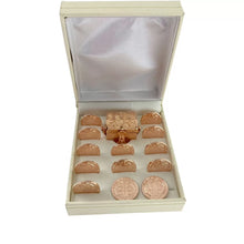 SET DE ARRAS PARA BODA - CHICO - SAN BENITO ABAD - BAÑO DE ORO ROSA