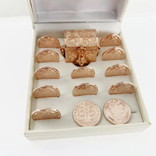 SET DE ARRAS PARA BODA - CHICO - SAN BENITO ABAD - BAÑO DE ORO ROSA