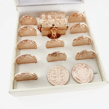 SET DE ARRAS PARA BODA - CHICO - SAN BENITO ABAD - BAÑO DE ORO ROSA