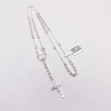 ROSARIO BOLA DIAM LÍNEAS 3 MM - VIRGEN GUADALUPE - PLATA .925