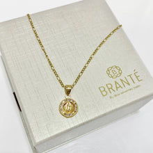 CADENA CON MEDALLA VIRGEN DE GUADALUPE REDONDA MINI -  ORO 10K