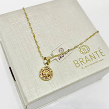 CADENA CON MEDALLA ESPÍRITU SANTO REDONDA MINI -  ORO 10K