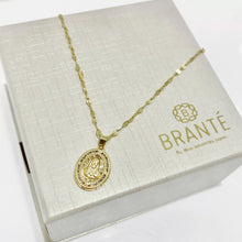 CADENA CON MEDALLA SAGRADO CORAZÓN OVAL CH -  ORO 10K