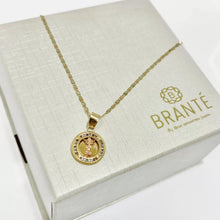 CADENA CON MEDALLA DIVINO NIÑO REDONDA DETALLES ORO ROSA -  ORO 10K