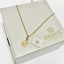 CADENA CON MEDALLA SAN BENITO ABAD MINI -  ORO 10K