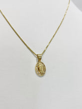 CADENA CON MEDALLA SAN JUDAS TADEO OVAL MINI - ORO 10K