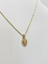 CADENA CON MEDALLA SAN JUDAS TADEO OVAL MINI DETALLES ORO ROSA - ORO 10K