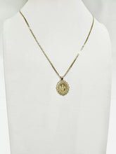 CADENA CON MEDALLA VIRGEN DE GUADALUPE MARGEN ONDAS - ORO 10K