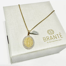 CADENA CON MEDALLA VIRGEN DE GUADALUPE BI COLOR - ORO 10K