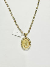 CADENA CON MEDALLA VIRGEN MILAGROSA OVAL MED - ORO 10K
