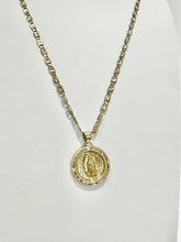 CADENA CON MEDALLA VIRGENDE GUADALUPE REDONDA MED - ORO 10K