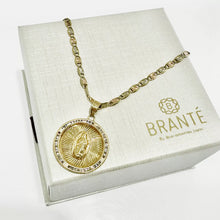 CADENA CON MEDALLA VIRGENDE GUADALUPE REDONDA GR - ORO 10K