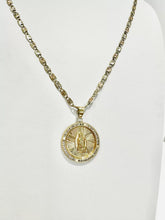 CADENA CON MEDALLA VIRGENDE GUADALUPE REDONDA GR - ORO 10K