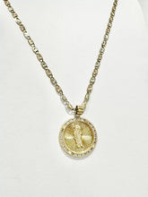 CADENA CON MEDALLA SAN JUDAS TADEO REDONDA GR - ORO 10K