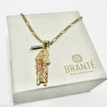 CADENA CON SAN JUDAS TADEO  DETALLES ORO ROSA - ORO 10K