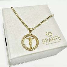 CADENA CON MEDALLA CRISTO OLÍMPICO  - ORO 10K