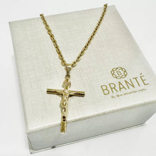 CADENA CON CRISTO TUBULAR - ORO 10K