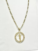 CADENA CON MEDALLA CRISTO OLÍMPICO  - ORO 10K