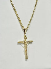 CADENA CON CRISTO TUBULAR - ORO 10K