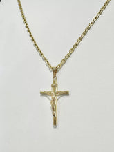 CADENA CON CRISTO TUBULAR - ORO 10K