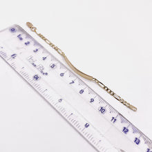 ESCLAVA PARA BEBÉ / NIÑO ESTILO FÍGARO-CART - 12 CM - ORO 10K