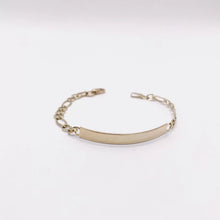 ESCLAVA PARA BEBÉ / NIÑO ESTILO FÍGARO-CART - 14 CM - ORO 10K