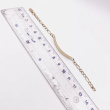 ESCLAVA PARA BEBÉ / NIÑO ESTILO FÍGARO-CART - 14 CM - ORO 10K