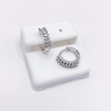 ARRACADA LÍNEA ZIRCONIA TIPO HOJAS - PLATA .925