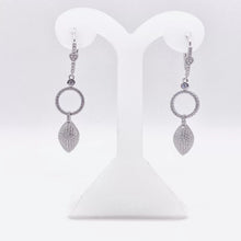 ARETE GANCHO CON CIRCULO Y SEMILLA ZIRCONIA - PLATA .925