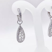 ARETE DESMONTABLE GOTA ZIRCONIAS - PLATA .925