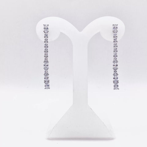 ARETE LÍNEA RECTA ELEGANTE - PLATA .925