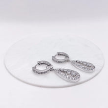 ARETE DESMONTABLE GOTA ZIRCONIAS - PLATA .925