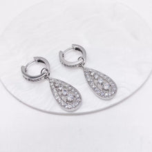 ARETE DESMONTABLE GOTA ZIRCONIAS - PLATA .925