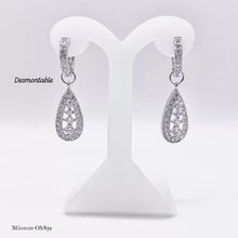 ARETE DESMONTABLE GOTA ZIRCONIAS - PLATA .925